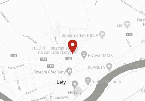 Provozovna vyznačená na mapě, kliknutím otevřete mapu